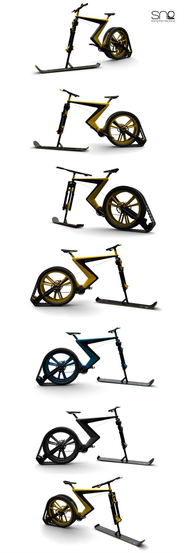 دوچرخه یا اسکی؟!